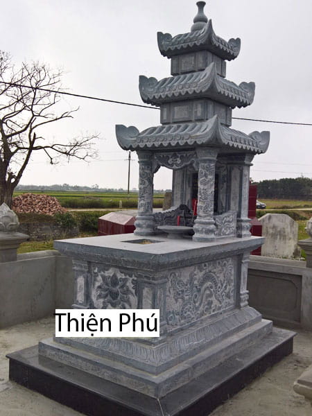 Bảng giá mộ ba mái đá tại cơ sở Thiện Phú 
