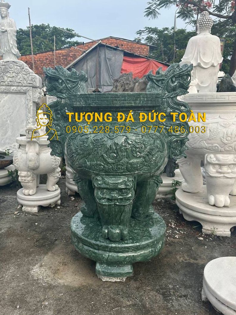 LƯ HƯƠNG ĐÁ MÀU XANH CAO 1M LU_01